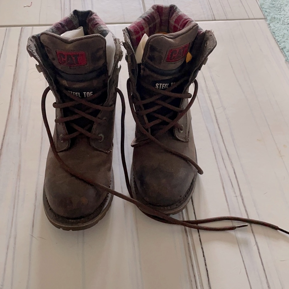 Caterpillar steel toe boots